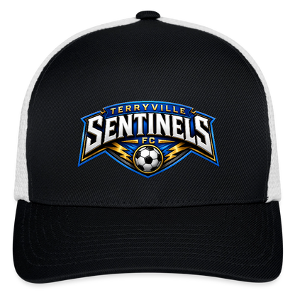 Flexfit Fitted Baseball Cap - black/white