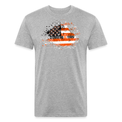 Fitted Cotton/Poly T-Shirt by Next Level - heather gray