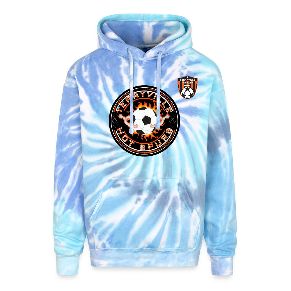 Adult Tie Dye Hoodie - blue lagoon