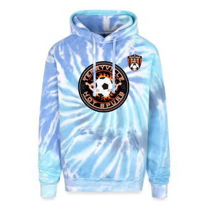 Adult Tie Dye Hoodie - blue lagoon