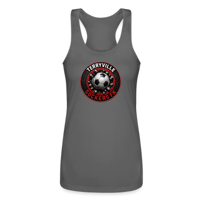 Women’s Performance Racerback Tank Top - charcoal