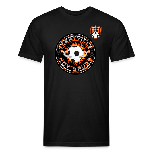 Fitted Cotton/Poly T-Shirt by Next Level - black