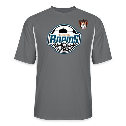 Men’s Cooling Performance Color Blocked Jersey - dark gray/white