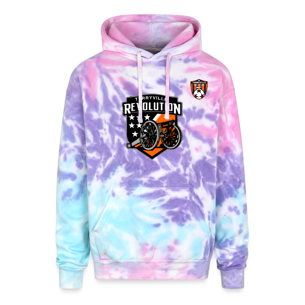Adult Tie Dye Hoodie - cotton candy