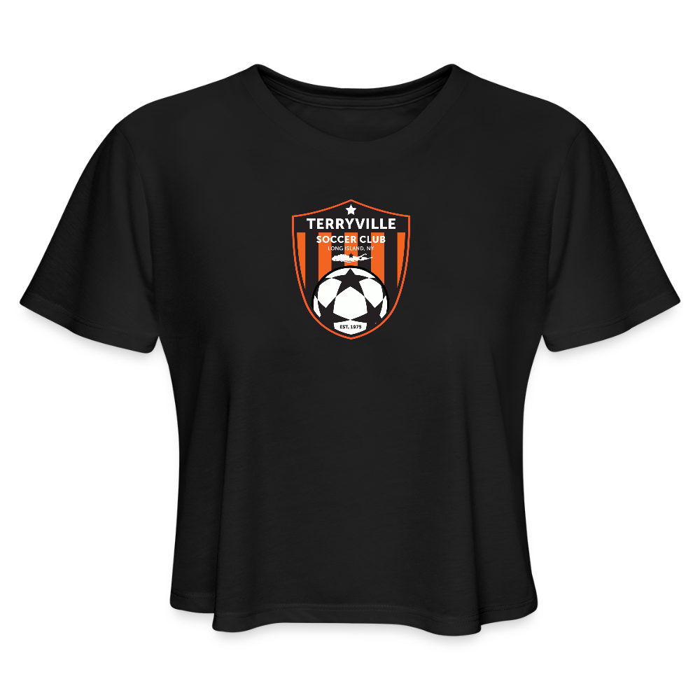 Women's Cropped T-Shirt - black
