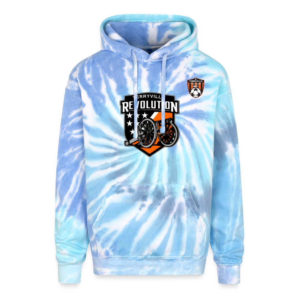 Adult Tie Dye Hoodie - blue lagoon