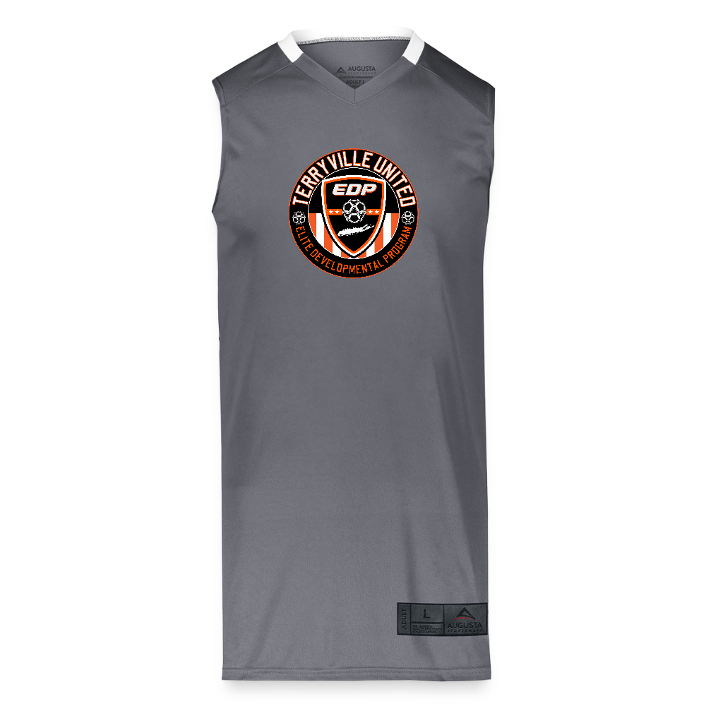 Adult Step-Back Basketball Jersey - graphite/white