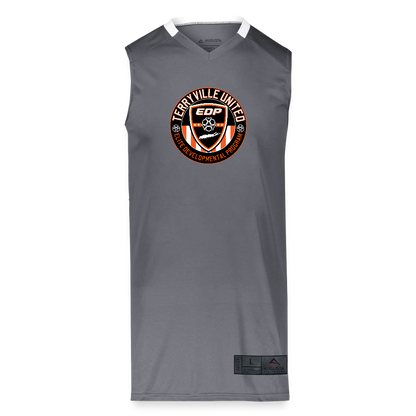Adult Step-Back Basketball Jersey - graphite/white
