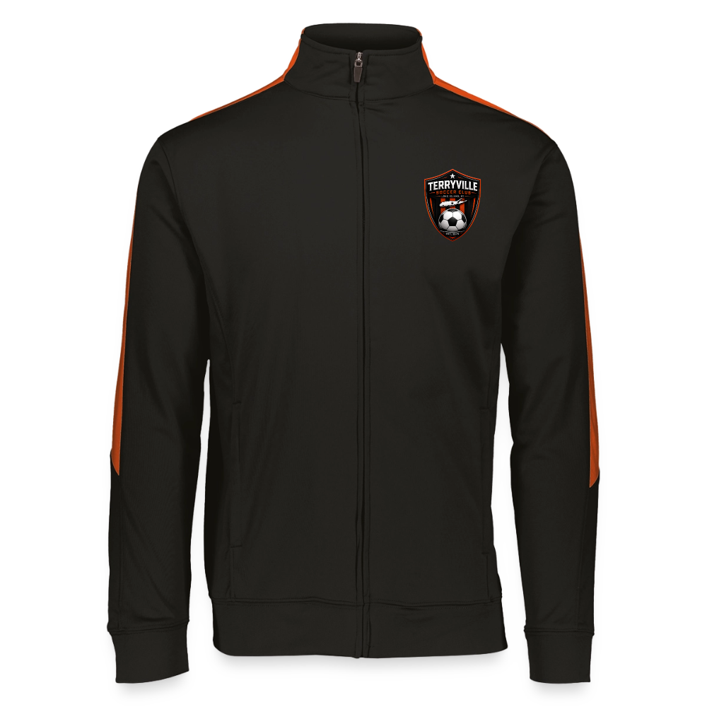 Adult Warm Up Jacket - black/orange
