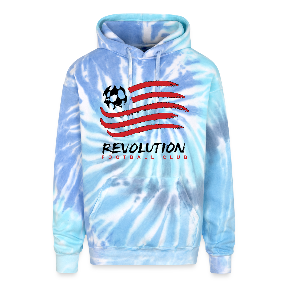 Adult Tie Dye Hoodie - blue lagoon