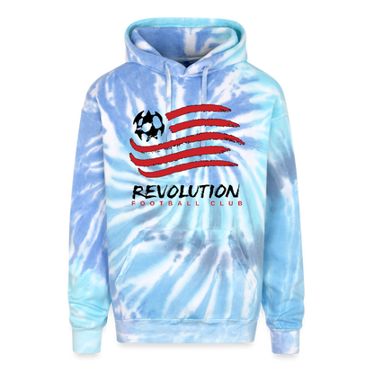 Adult Tie Dye Hoodie - blue lagoon