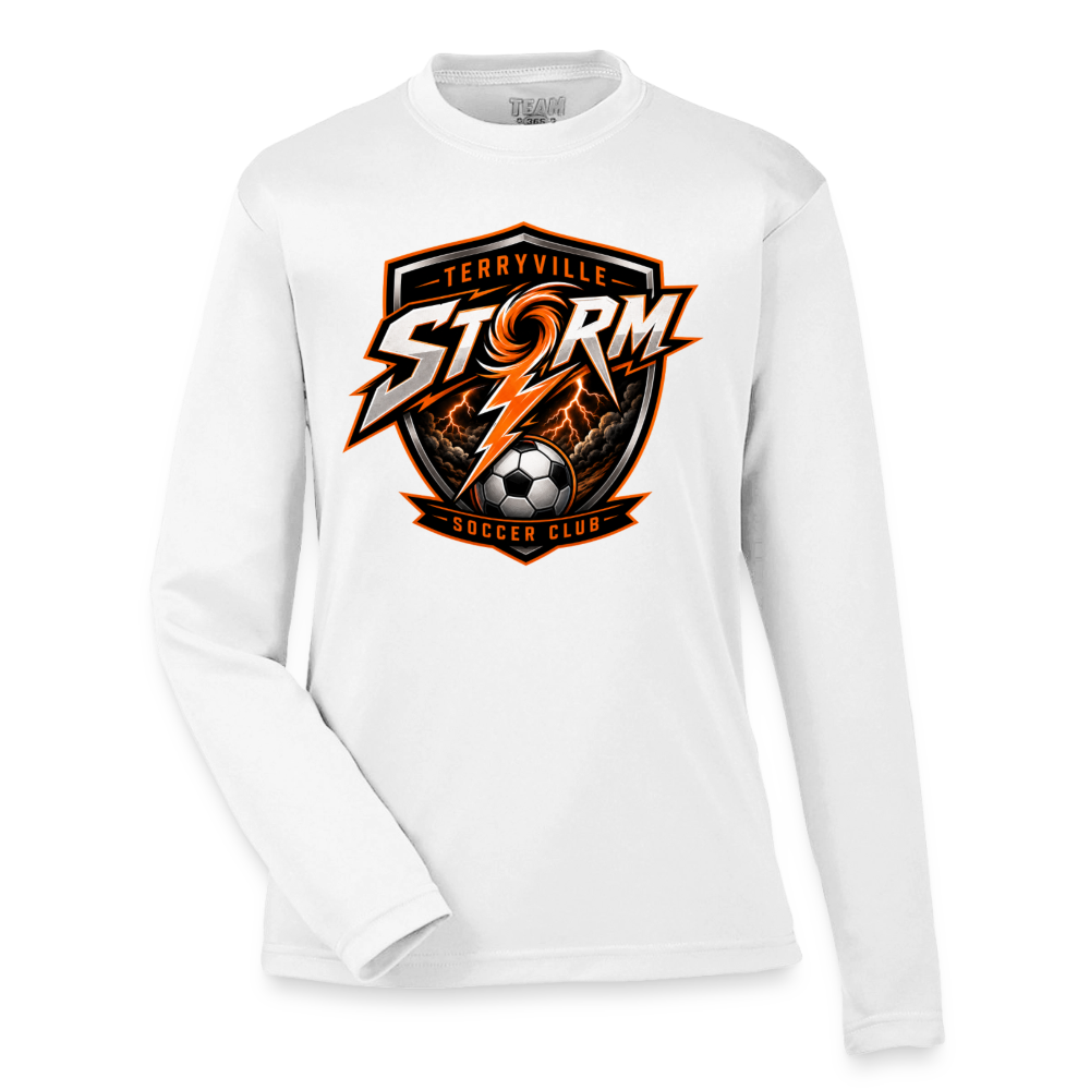 Youth Zone Performance Long-Sleeve T-Shirt - white