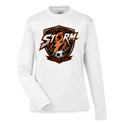 Youth Zone Performance Long-Sleeve T-Shirt - white