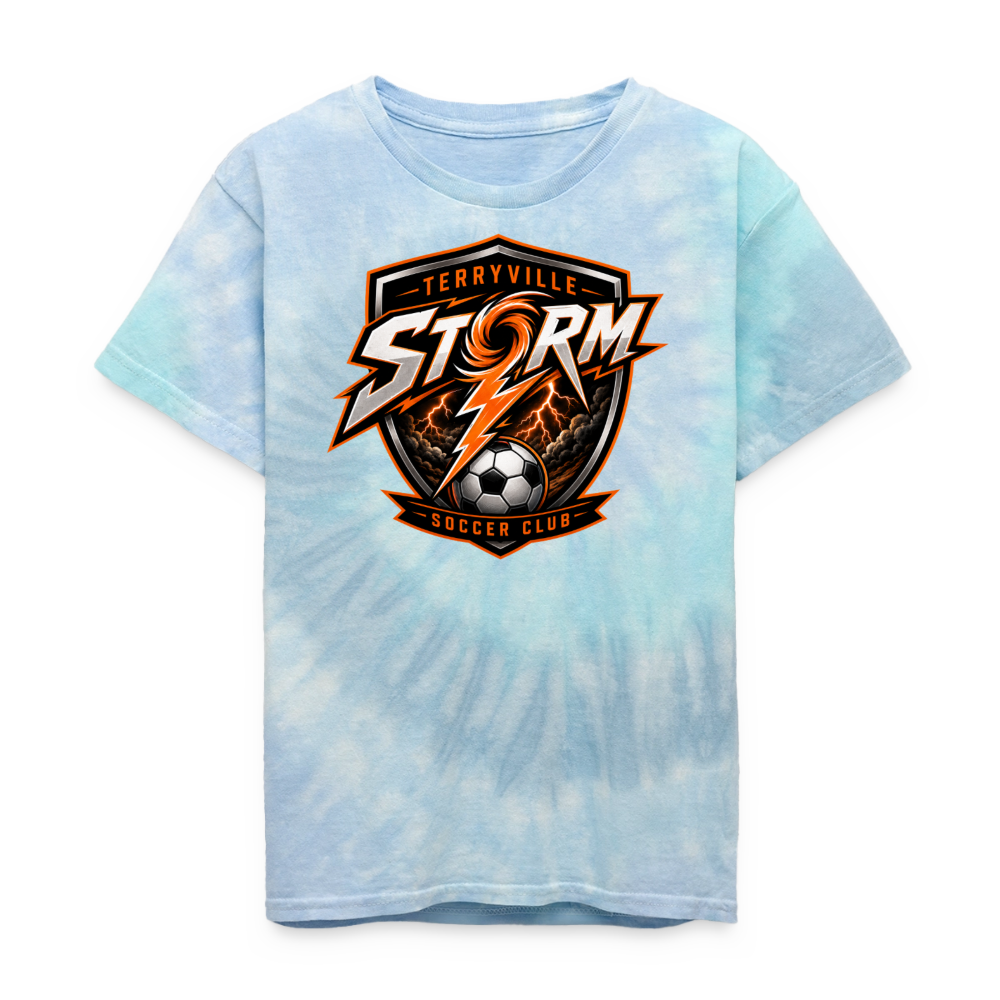 Kid's Tie Dye T-Shirt - blue lagoon