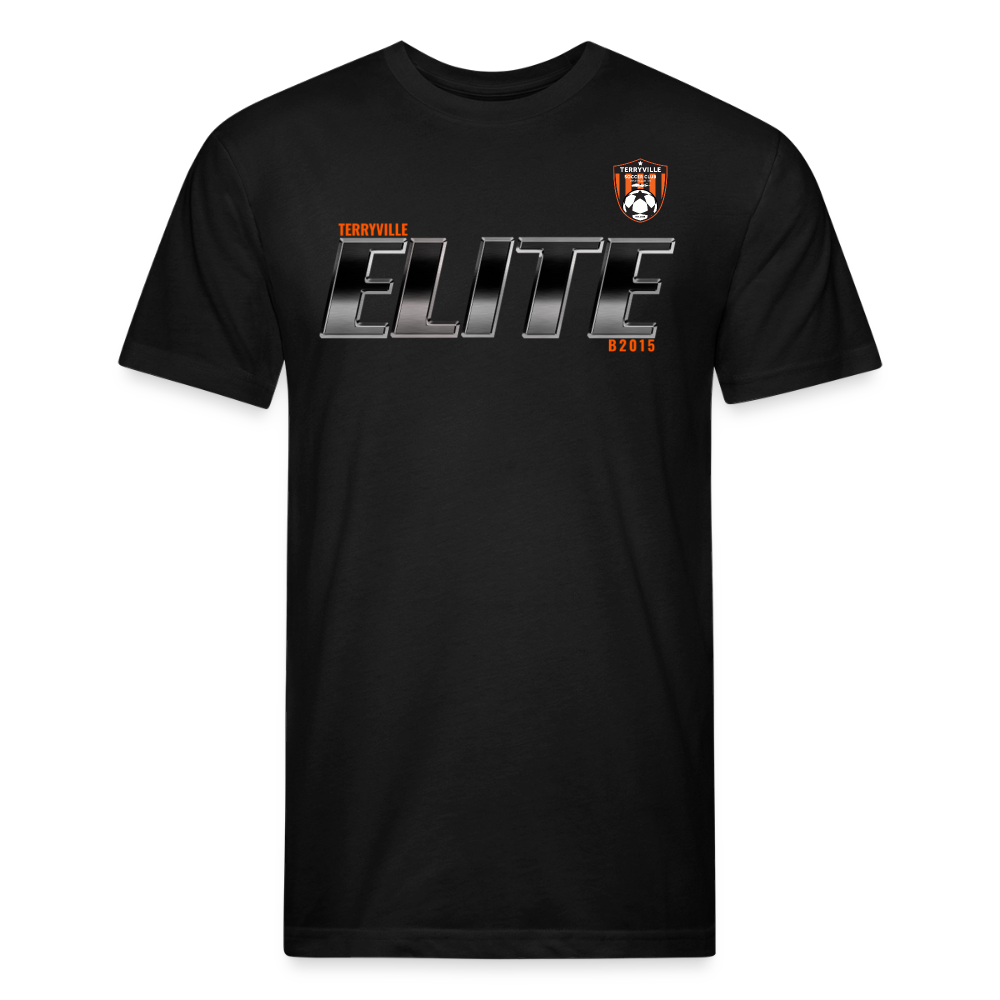 Fitted Cotton/Poly T-Shirt by Next Level - black