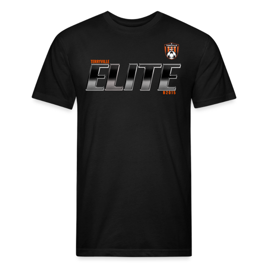 Fitted Cotton/Poly T-Shirt by Next Level - black