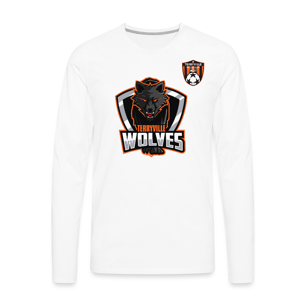 Men's Premium Long Sleeve T-Shirt - white