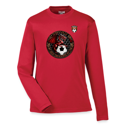 Youth Zone Performance Long-Sleeve T-Shirt - red