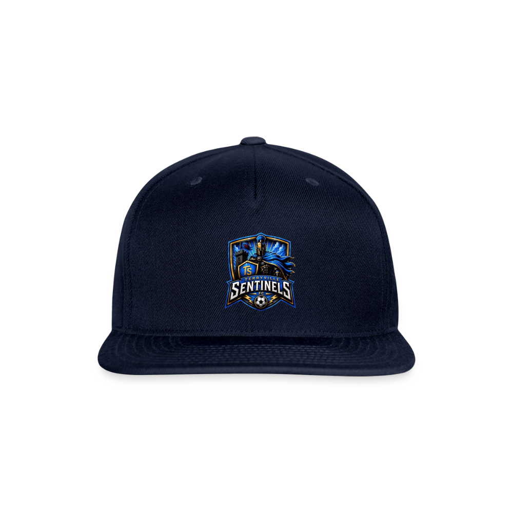 Snapback Baseball Cap - navy