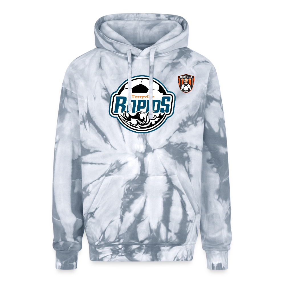 Adult Tie Dye Hoodie - spider silver