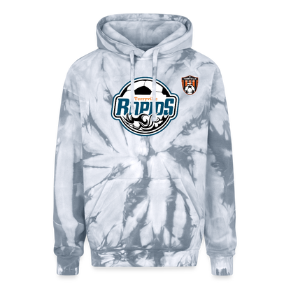 Adult Tie Dye Hoodie - spider silver