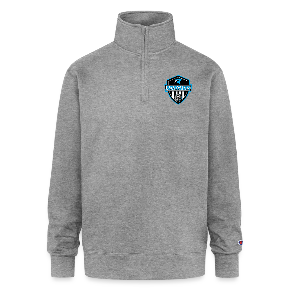 Champion Unisex 1/4 Zip Pullover Sweatshirt - heather gray