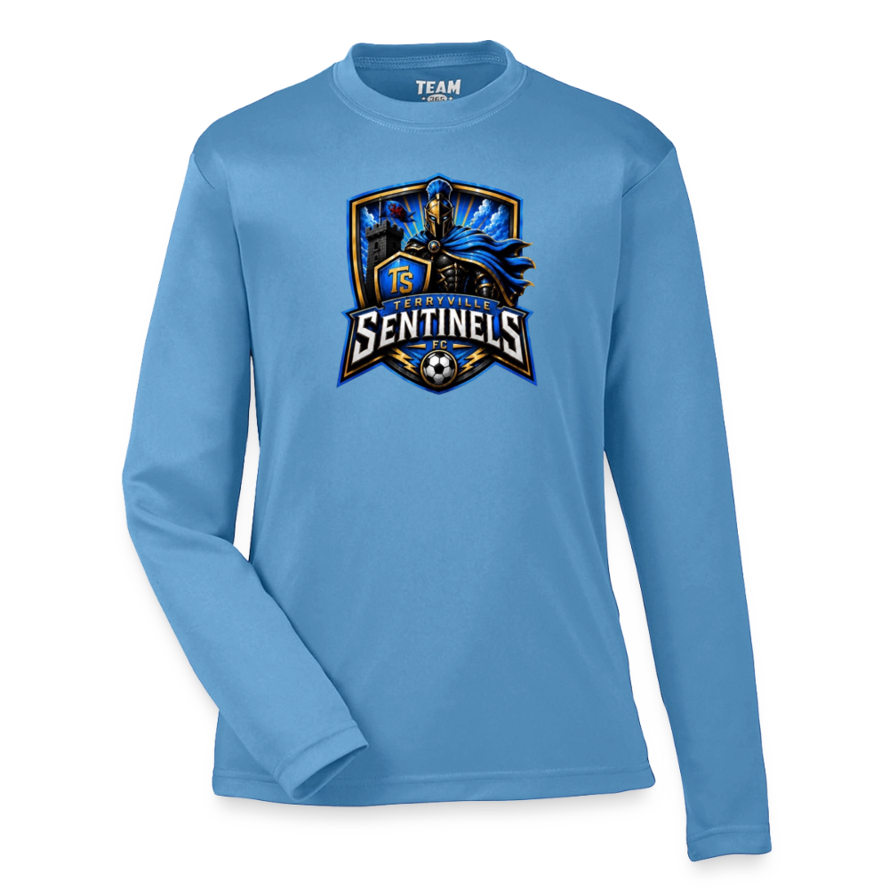 Youth Zone Performance Long-Sleeve T-Shirt - light blue
