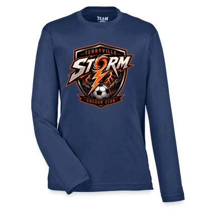 Youth Zone Performance Long-Sleeve T-Shirt - dark navy