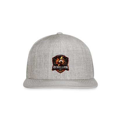 Snapback Baseball Cap - heather gray