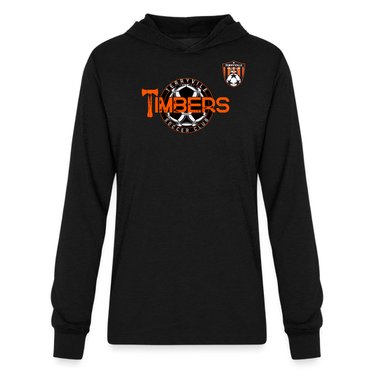 Unisex Long Sleeve Hoodie Shirt - black