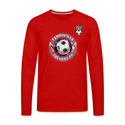 Men's Premium Long Sleeve T-Shirt - red