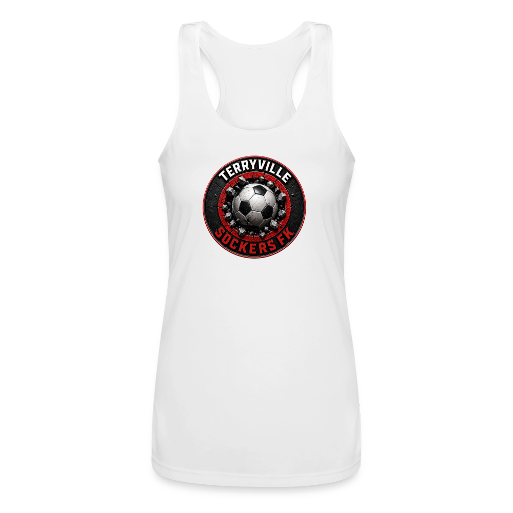Women’s Performance Racerback Tank Top - white