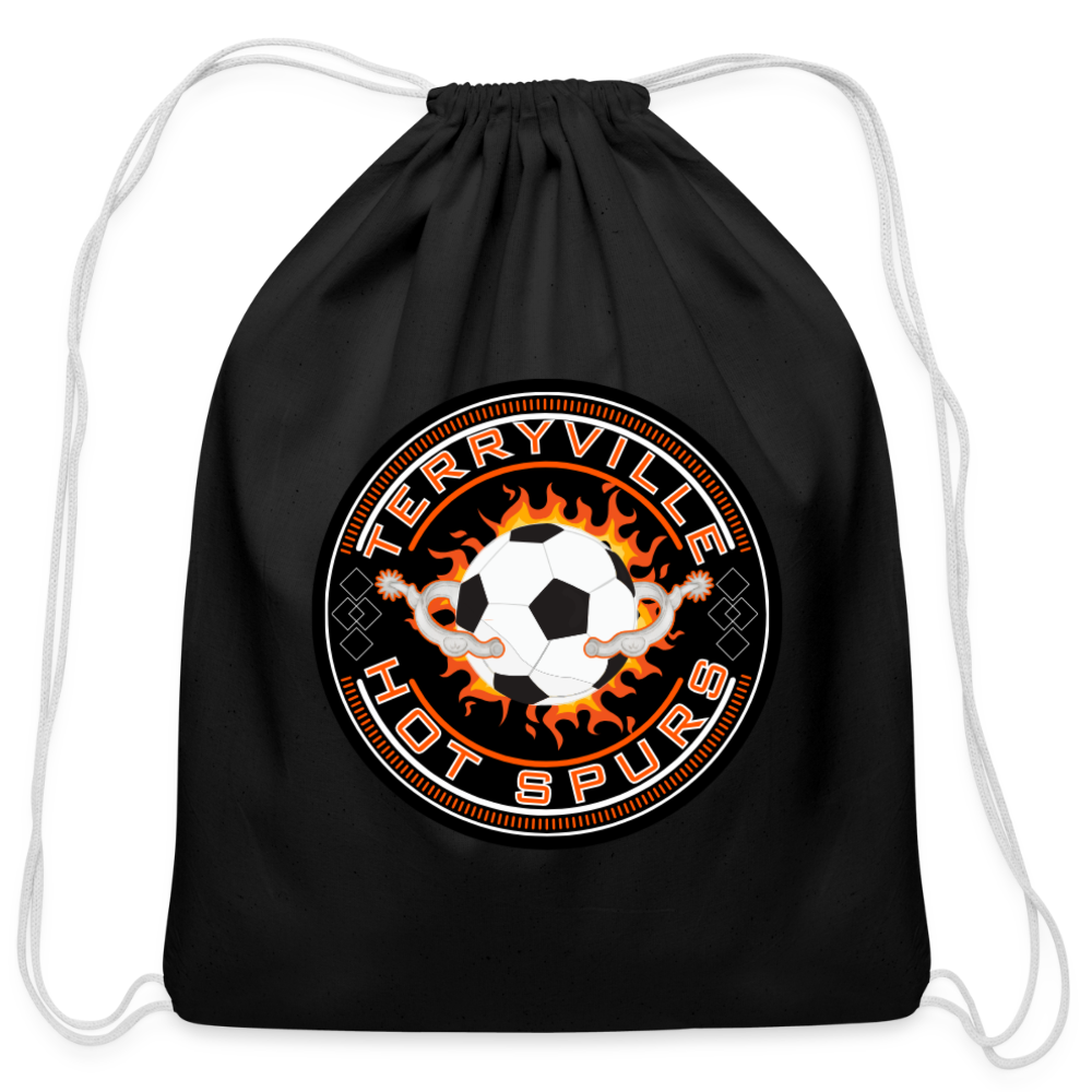Cotton Drawstring Bag - black