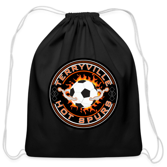 Cotton Drawstring Bag - black