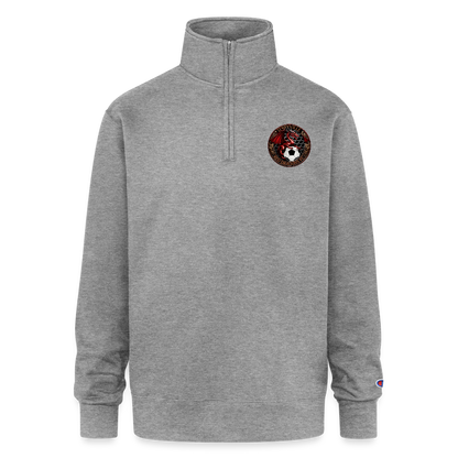 Champion Unisex 1/4 Zip Pullover Sweatshirt - heather gray