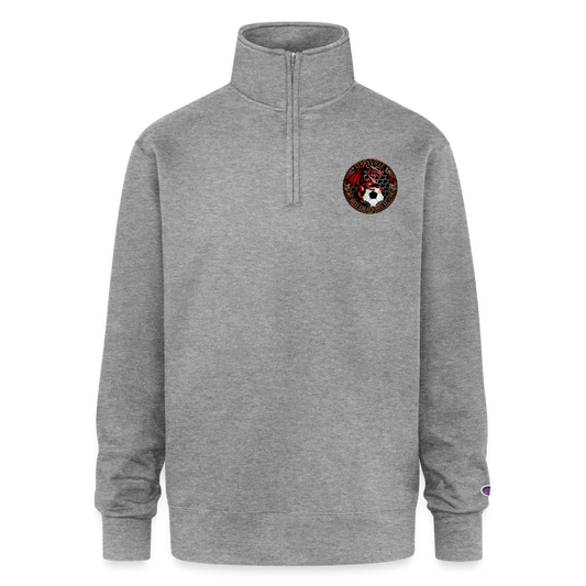 Champion Unisex 1/4 Zip Pullover Sweatshirt - heather gray