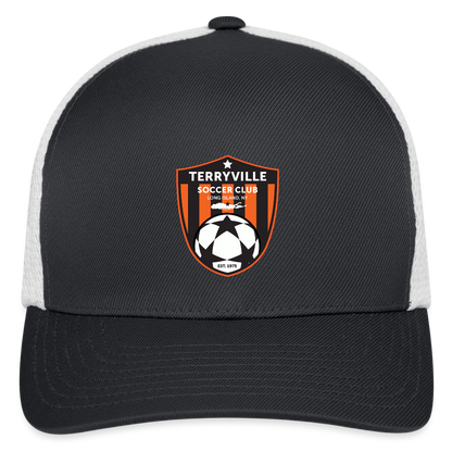 Flexfit Fitted Hat - dark gray/white