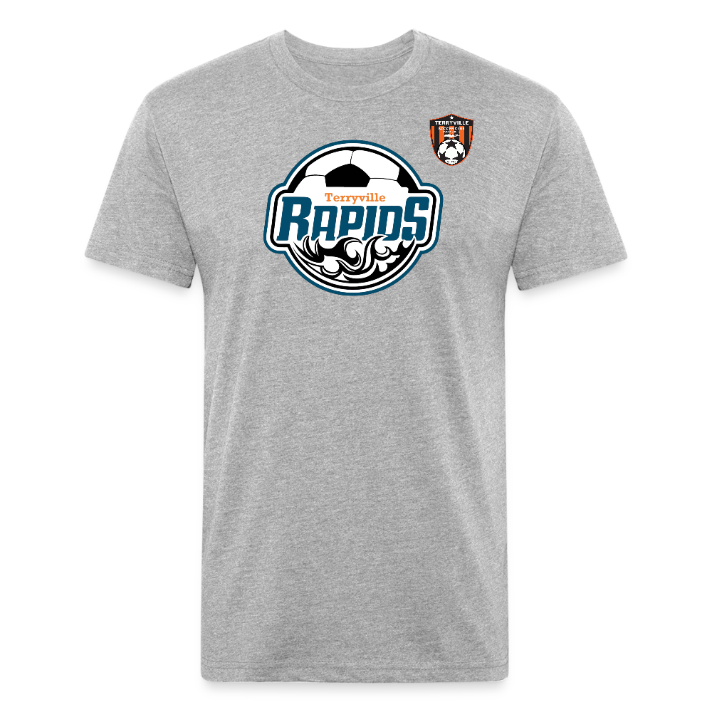 Fitted Cotton/Poly T-Shirt by Next Level - heather gray