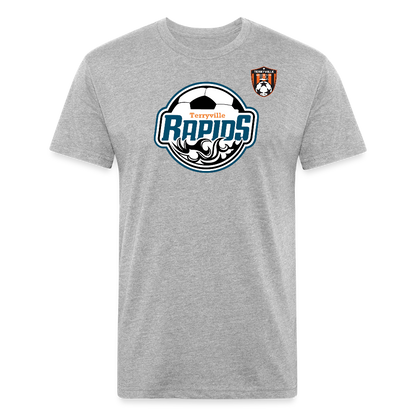 Fitted Cotton/Poly T-Shirt by Next Level - heather gray