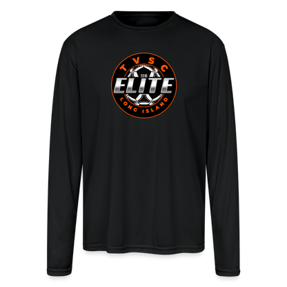 Men's Moisture Wicking Performance Long Sleeve T-Shirt - black