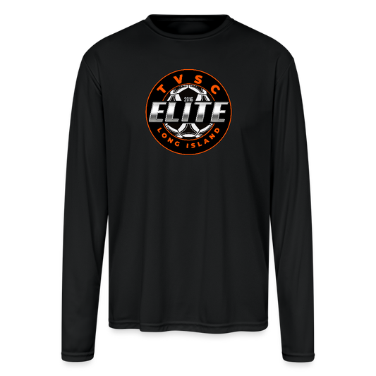 Men's Moisture Wicking Performance Long Sleeve T-Shirt - black