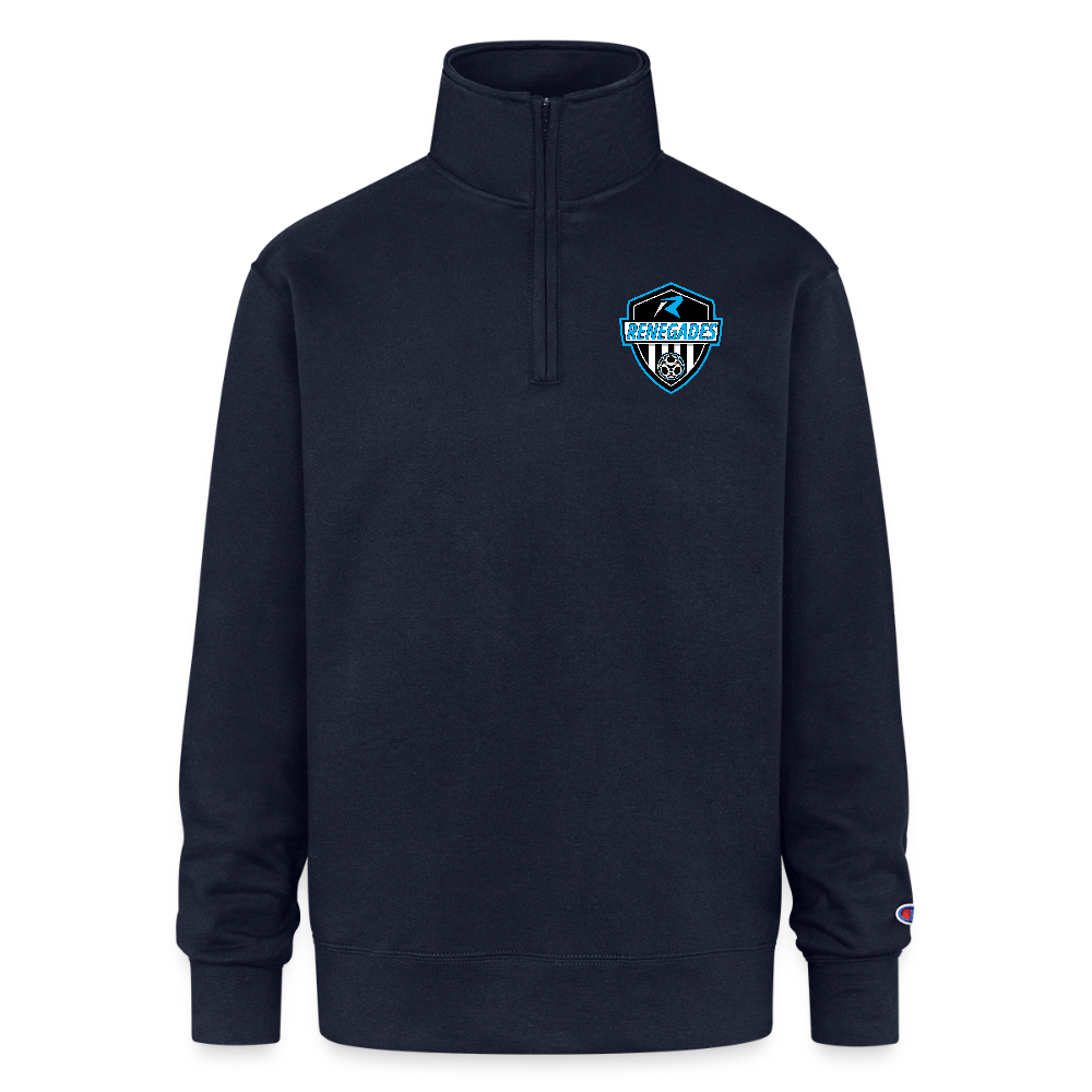Champion Unisex 1/4 Zip Pullover Sweatshirt - navy