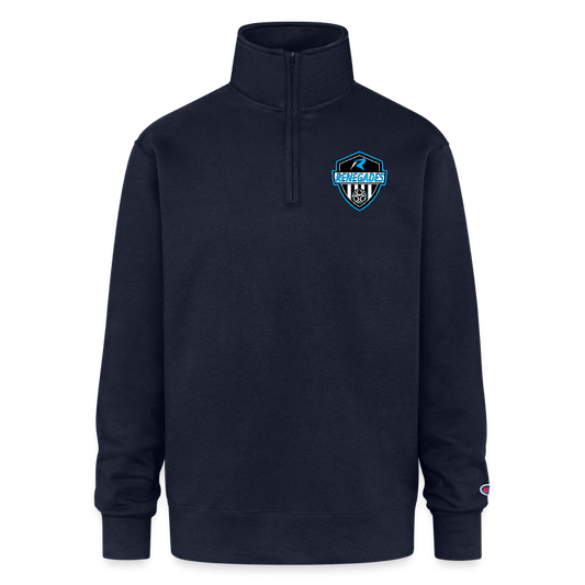 Champion Unisex 1/4 Zip Pullover Sweatshirt - navy