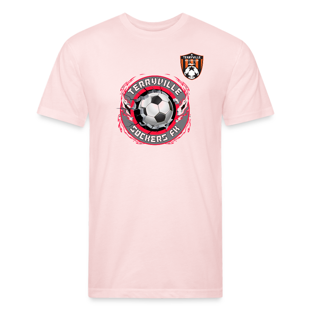 Fitted Cotton/Poly T-Shirt by Next Level - blush pink 
