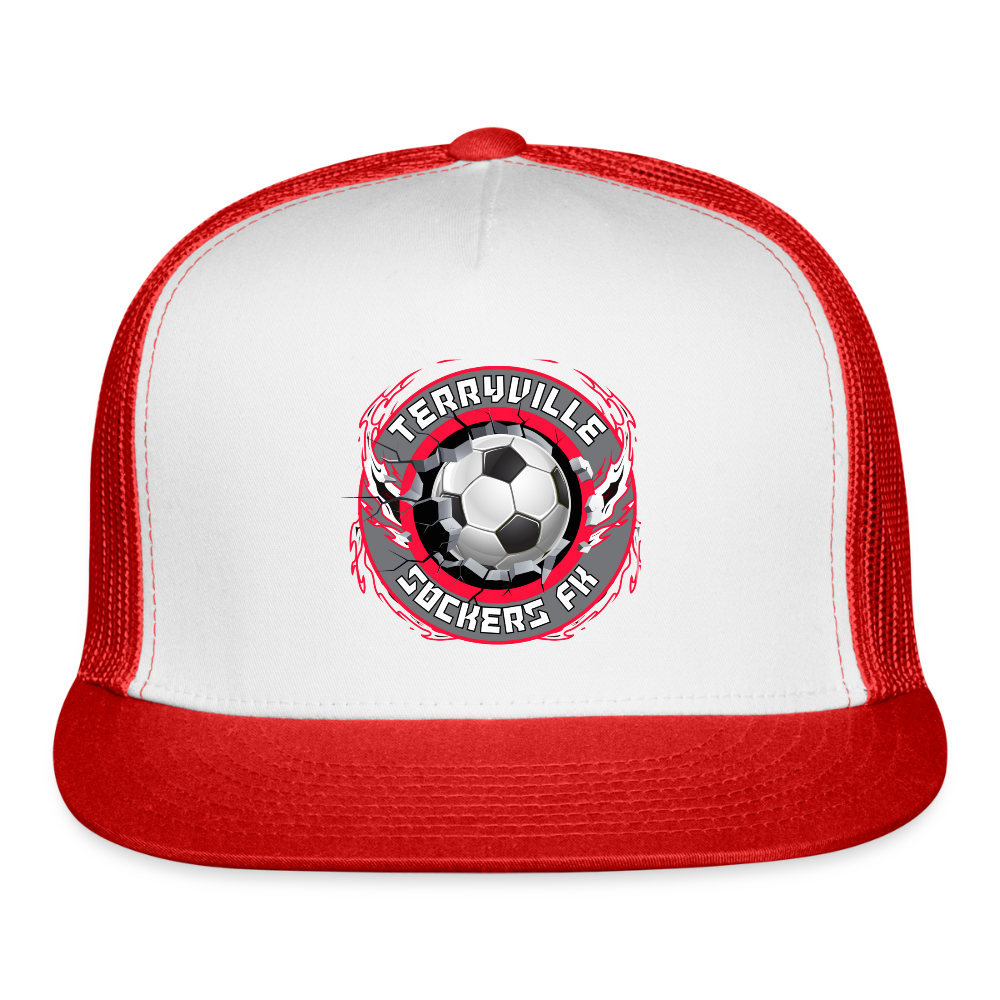 Trucker Hat - white/red