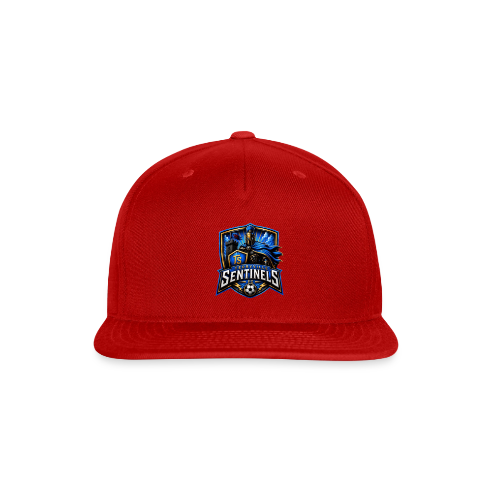 Snapback Baseball Cap - red