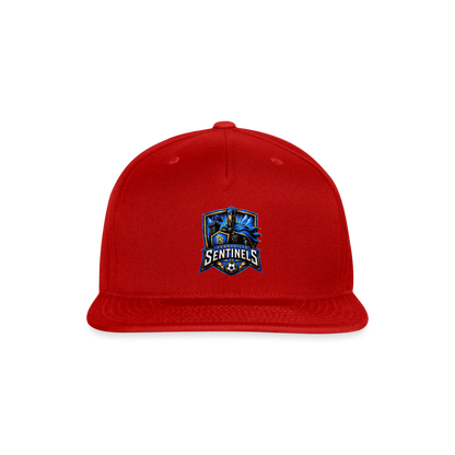 Snapback Baseball Cap - red