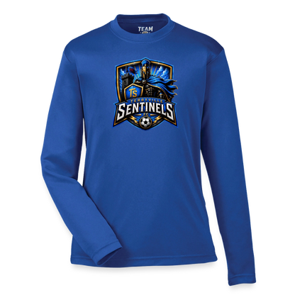 Youth Zone Performance Long-Sleeve T-Shirt - royal blue