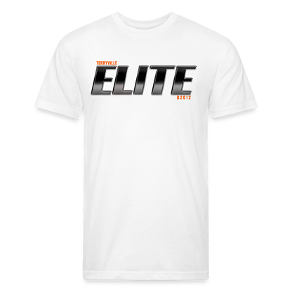 Fitted Cotton/Poly T-Shirt by Next Level - white