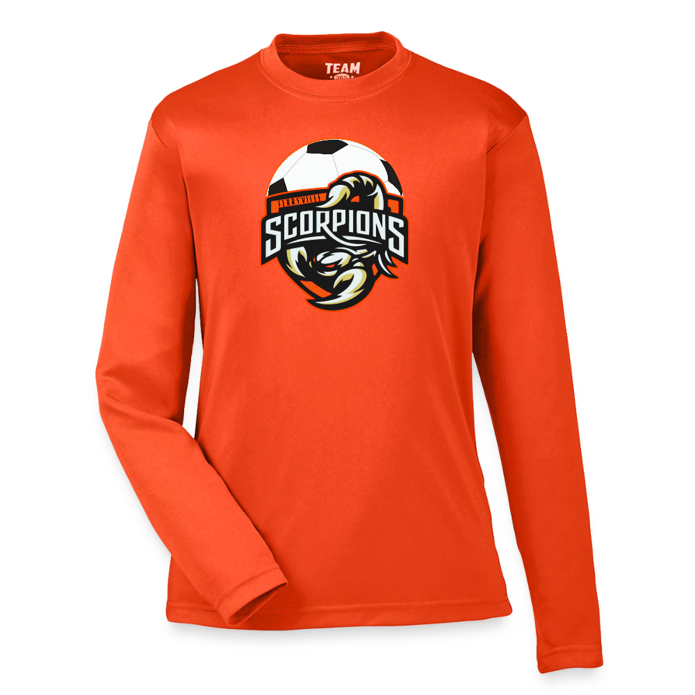 Youth Zone Performance Long-Sleeve T-Shirt - orange